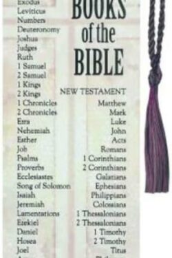 603799318822 Books Of The Bible Tassel Bookmark