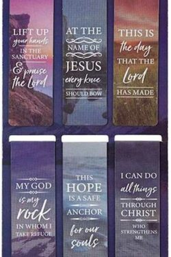1220000134331 Set of 6 Lift Up Your Hands Scenic Nature Inspirational Magnetic Bible Verse Boo