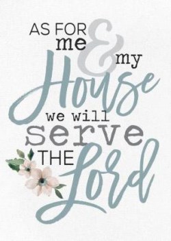 656200377116 As For Me And My House We Will Serve The Lord Table Top Canvas