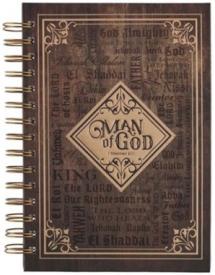 9781642722802 Journal w/Scripture Man of God 1 Timothy 6:11 Bible Verse Names of God Brown 192