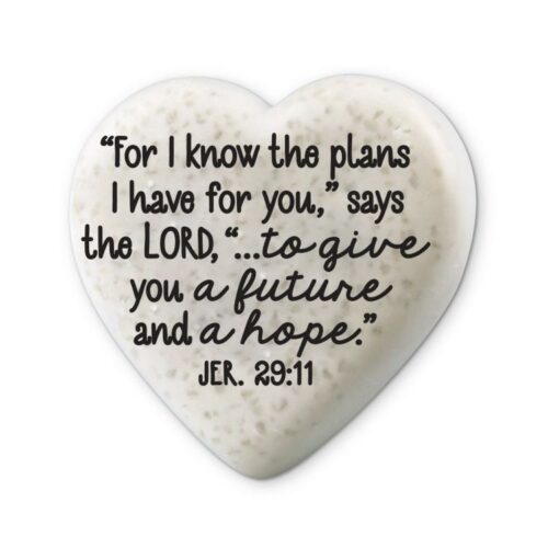 667665407409 Heart Stone For I Know The Plans Jeremiah 29:11