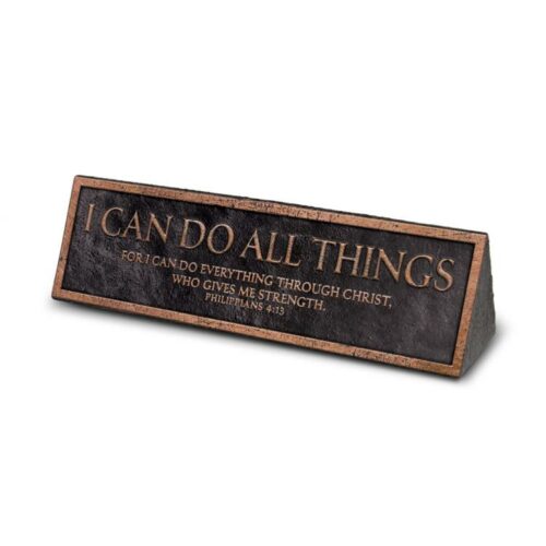 667665115892 I Can Do All Things Desktop Reminder Plaque