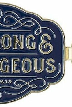 1220000327726 Be Strong And Courageous Joshua 1:9 Keychain