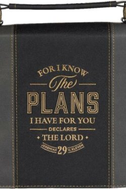1220000327856 Classic Vegan Leather Bible Cover for Men & Women: Know The Plans