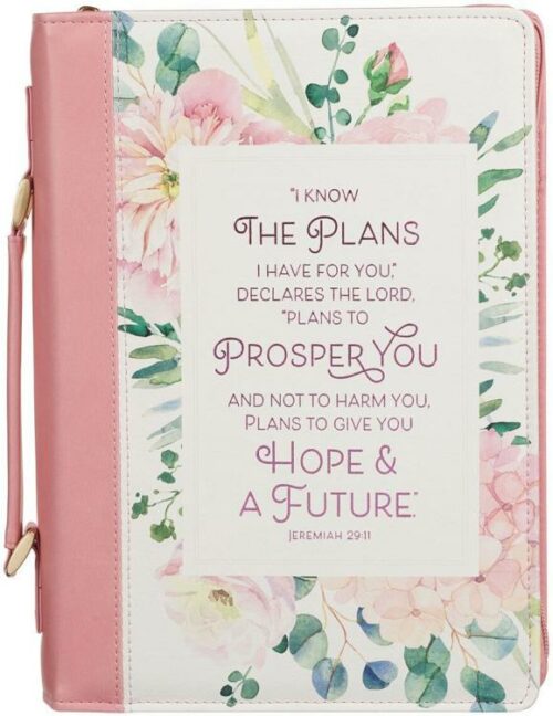 1220000326255 Fashion Vegan Leather Bible Cover for Women: I Know the Plans Inspirational Bibl