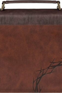 1220000329935 Premium Vegan Leather Inspirational Bible Cover for Men & Women: Amazing Grace w