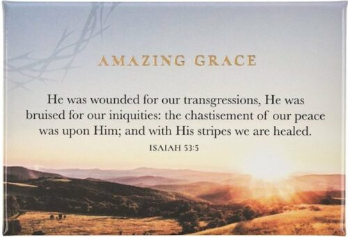 1220000720695 Amazing Grace Magnet Isaiah 53:3