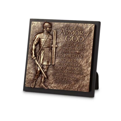 667665117728 Armor Of God Square Sculpture (Plaque)
