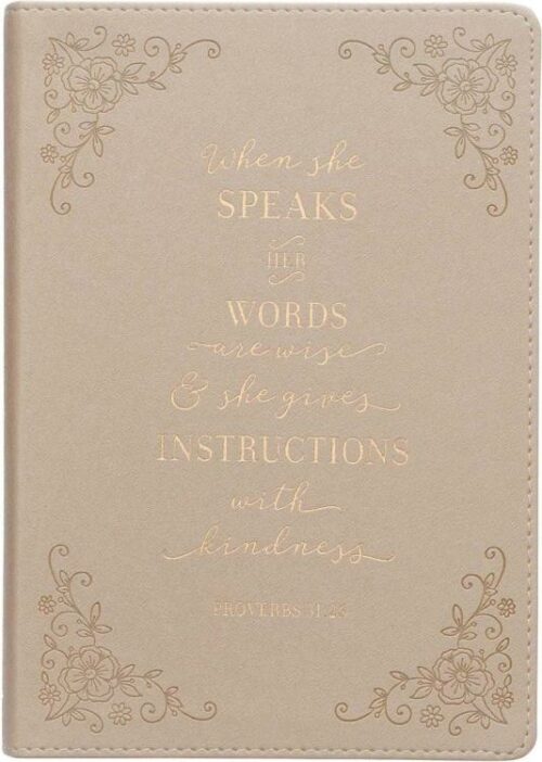 9781642724622 Classic Journal When She Speaks Proverbs 31 Woman Bible Verse