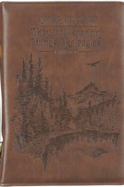 1220000322271 Men's Classic Bible Cover On Wings Like Eagles Mountain Isaiah 40:31