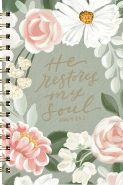 9798896780748 He Restores My Soul Green Garden Journal Psalm 23:3