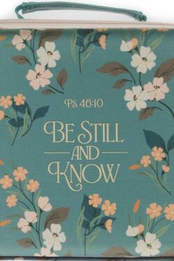 1220000723160 Be Still And Know Two Fold Organizer Bible Case Psalm 46:10